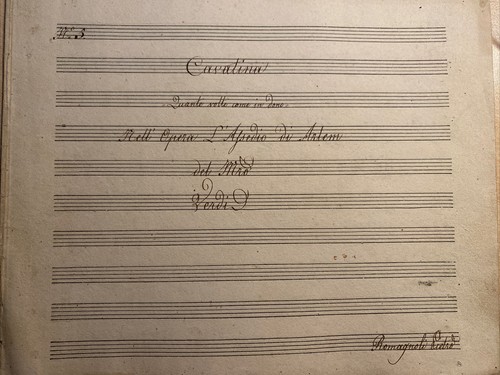 Manoscritto musicale quante -  manoscritto, "quante