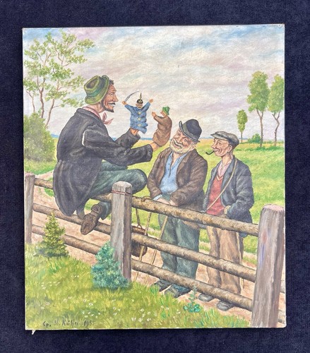 1955 quadro olio dopo otto - quadro, ad