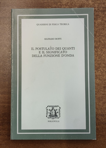 Boffi postulato dei quanti - postulato,