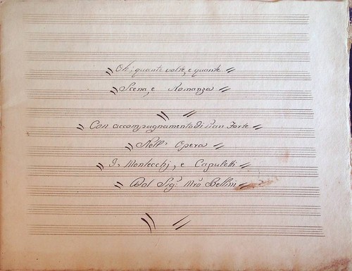 Manoscritto musicale coevo oh - musicale,